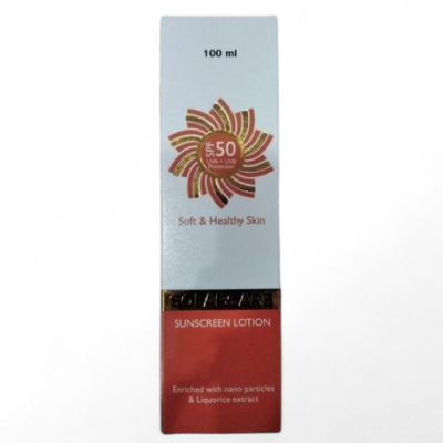 Solarcare sunscreen lotion SPF 50 100ml